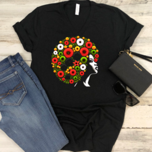 Afro Bloom Queen Graphic T-Shirt